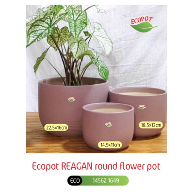 Ecopot REAGAN round flower pot